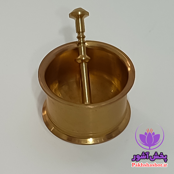 محصولات کاربردی زعفران-هاون برنجی زعفران کوب (نقلی، کادوئی)