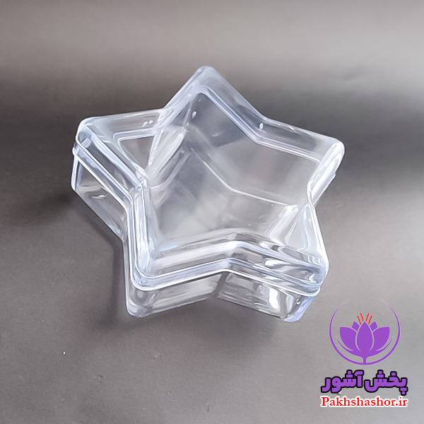 ظروف بسته بندی زعفران-ظرف کریستالی مدل ستاره